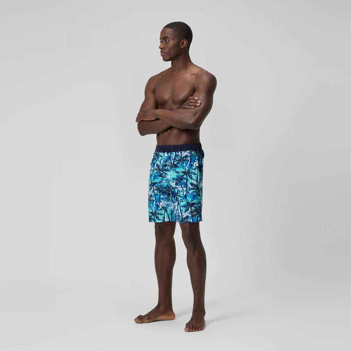 Men's Printed Bondi Swim Shorts Blue
