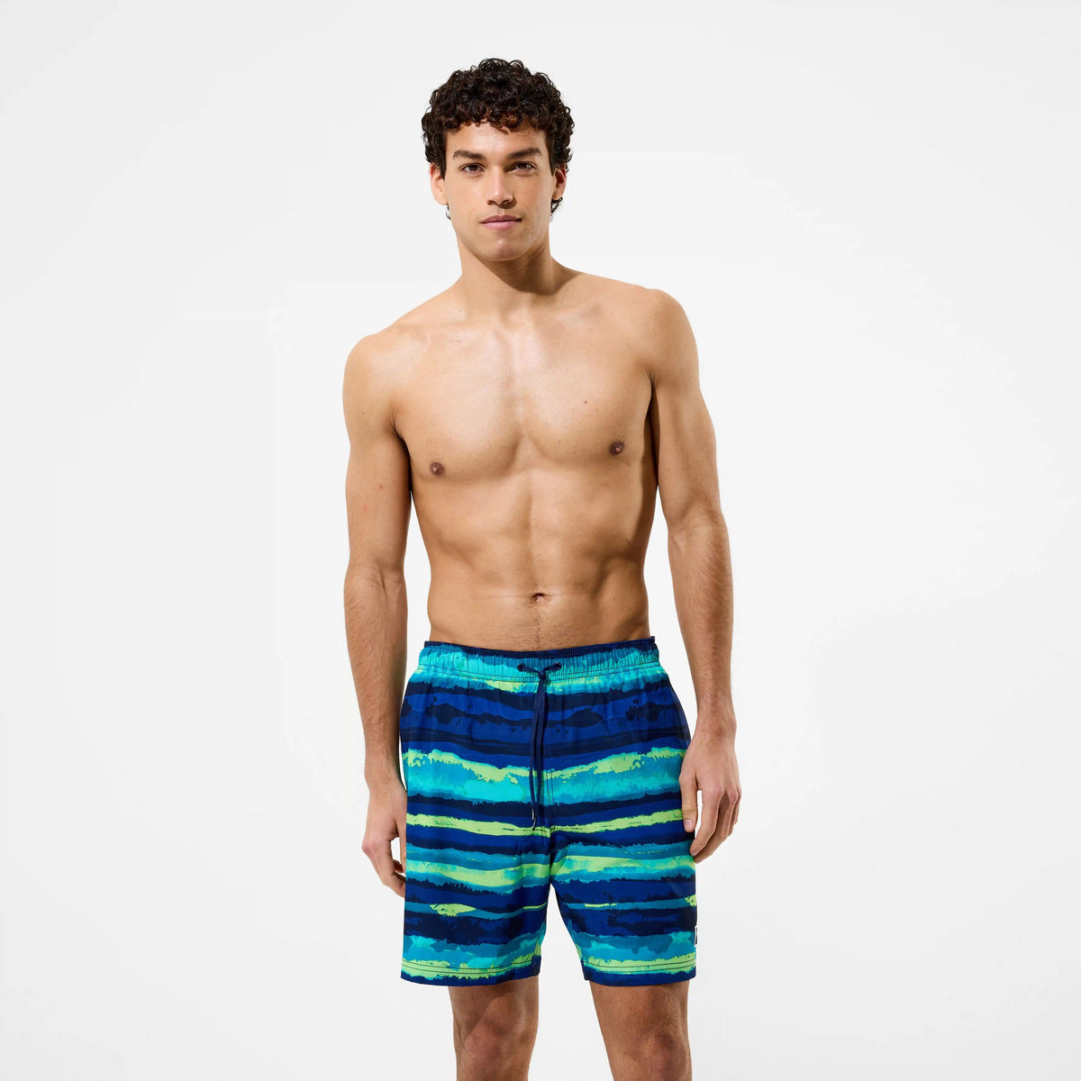 Men's Redondo Edge Printed Swim Shorts Navy
