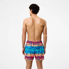 Men's Redondo Edge Printed Swim Shorts Blue/Orange