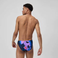 Men's Print Beachstar Brief Blue/Orange