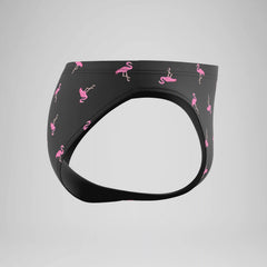 Men's The Speedo Printed Briefs Black