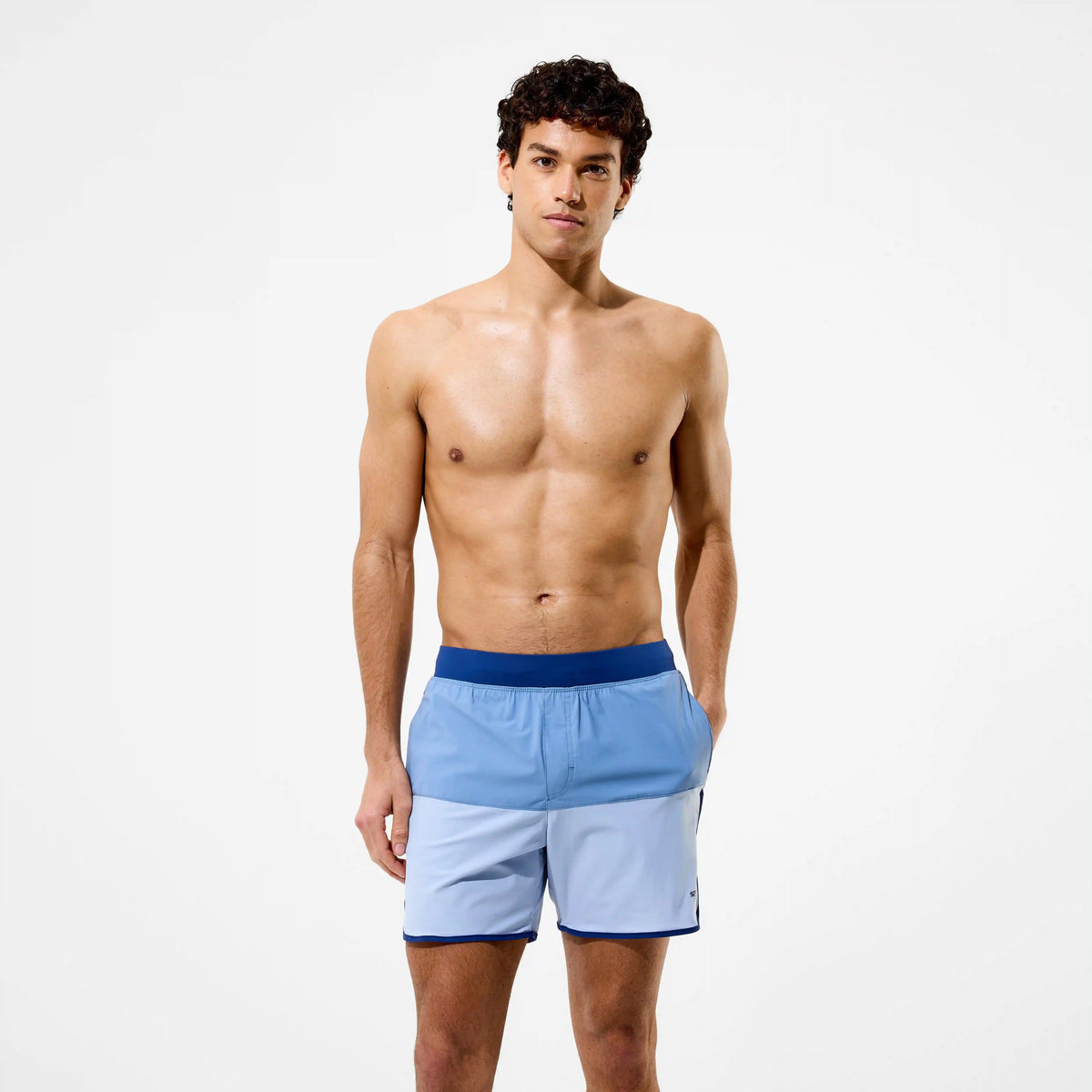 Men's Lookout Colorblock Swim Shorts Gray/Blue
