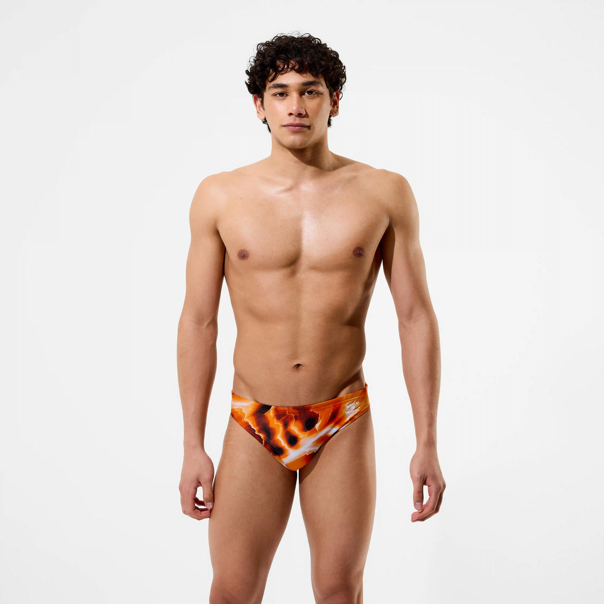 Men's Team Printed Brief Orange