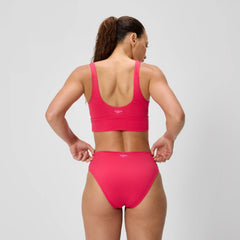 Women's Cheeky High Waist Bikini Bottom Ruby