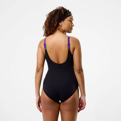 Women's Luna Lustre Printed One Piece Black/Pink