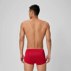 Men's Solid Poly Mesh Training Suit Red