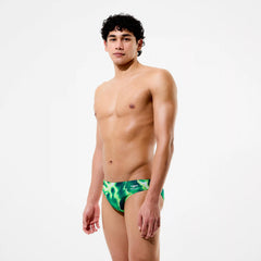 Men's Team Printed Brief Green