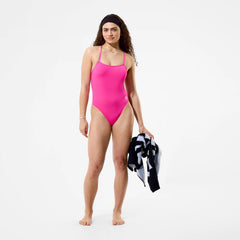 Women's Team EnduranceX V-Back 2.0 One Piece Pink