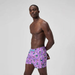 Men's Print Redondo Edge Volley Swim Trunks Pink