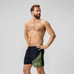 Men's HyperBoom Splice Swim Shorts Black/Yellow
