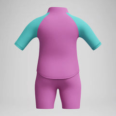 Infant Girls Learn to Swim Sun Protection Top & Short Pink/Green