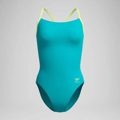 Women's Club Training Solid Flyback 2.0 Swimsuit Teal/Green