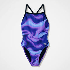 Women's Team Printed Turnback One Piece Purple