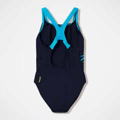 Women's Medley Logo Medalist One Piece Black/Turquoise