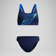 Women's Medley Logo V-Back Two Piece Navy/Blue