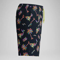 Kid's Print Redondo Volley Swim Shorts Black/Green