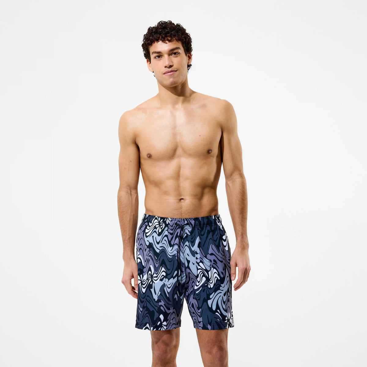 Men's Redondo Edge Printed Swim Shorts Black
