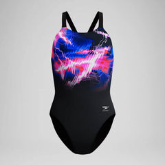Women's Club Training Printed Leaderback One Piece Black/Pink