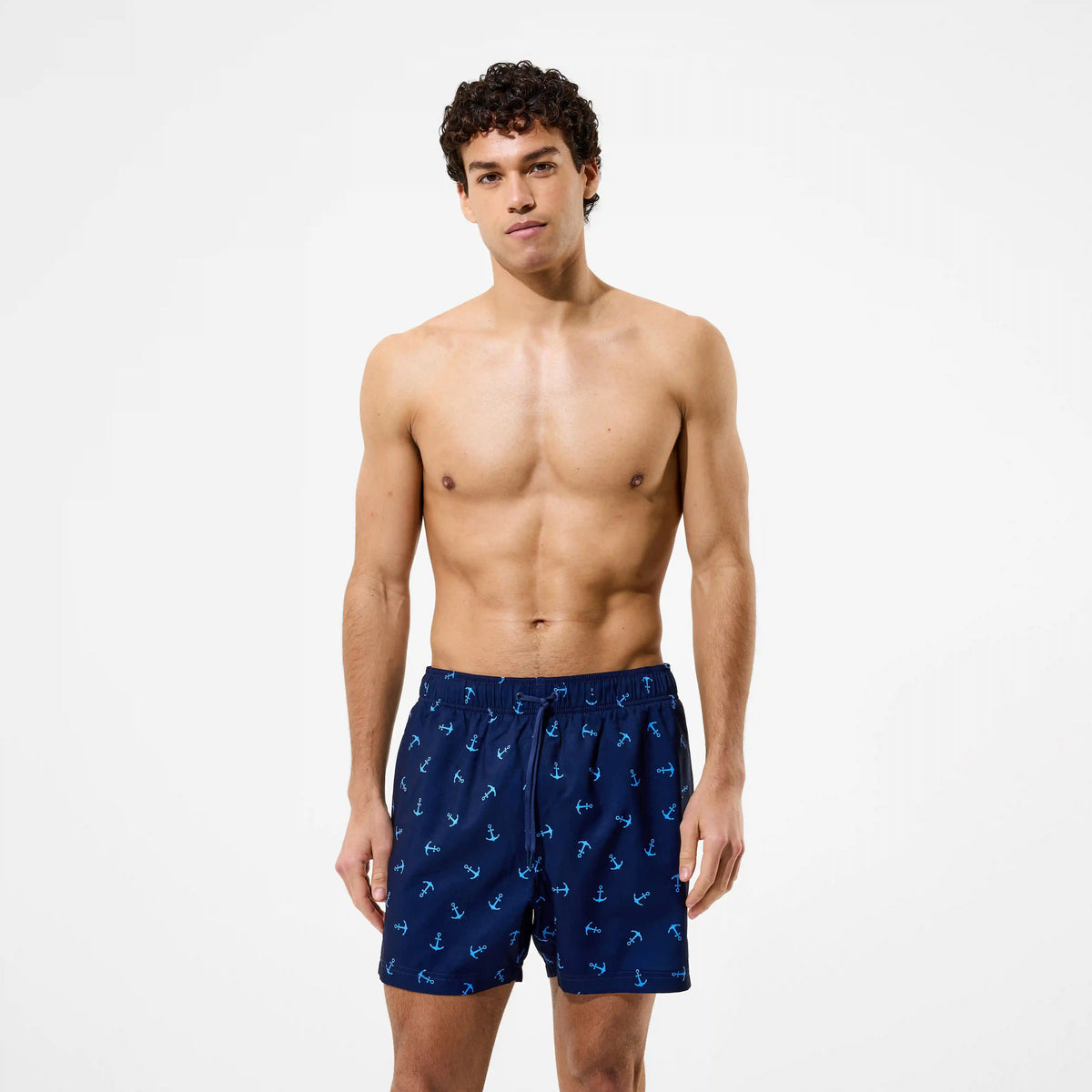 Men's Redondo Edge Printed Swim Shorts Navy