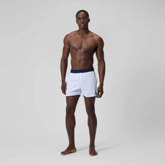 Men's Jetstream Logo Swim Shorts White/Navy