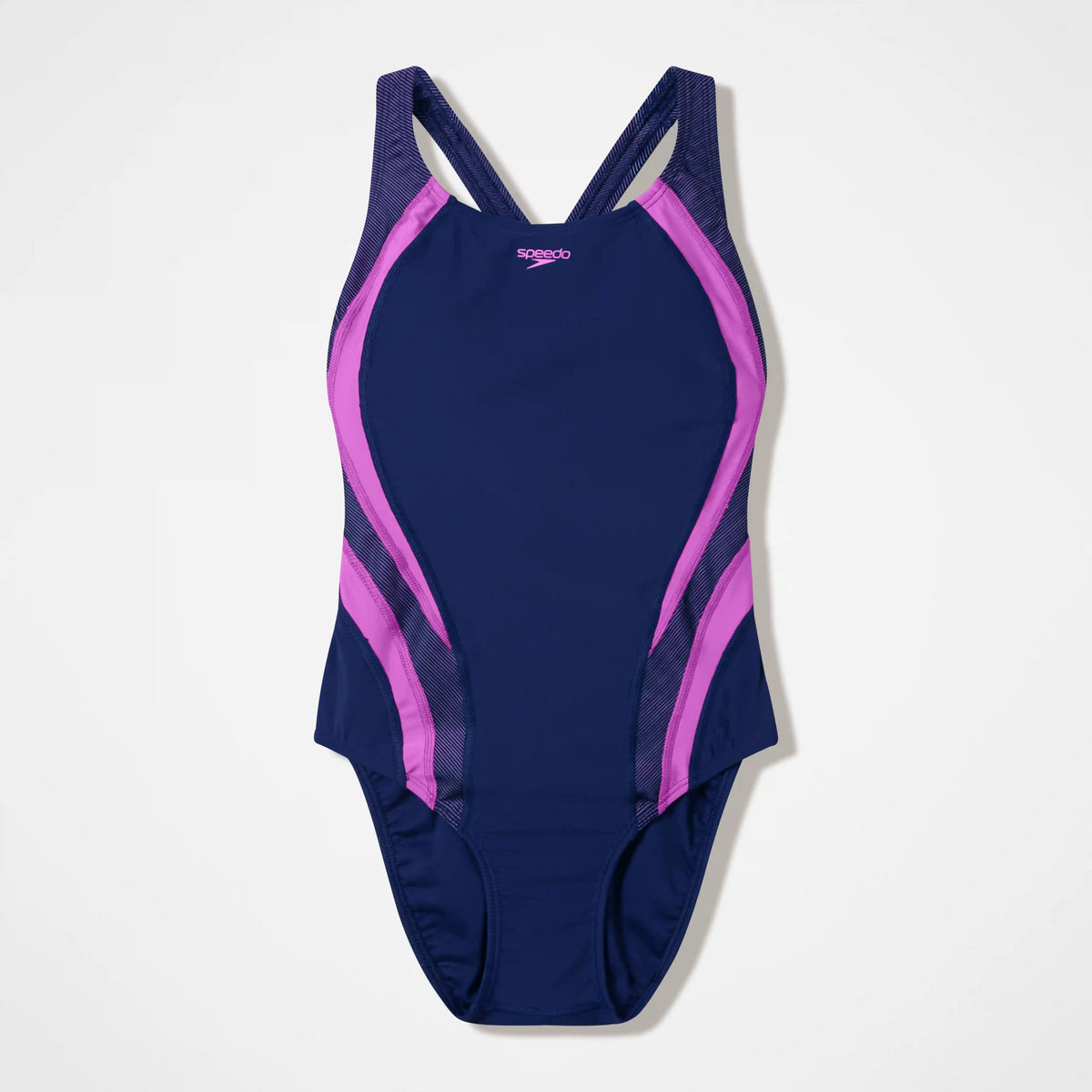 Women's Quantum Rib Splice One Piece Navy/Pink