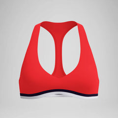 Women's Jetstream Racerback Bikini Top Red/White