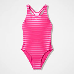 Girls Medalist Printed Swimsuit Pink
