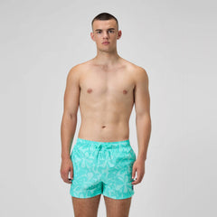 Men's Print Redondo Edge Volley Swim Trunks Green