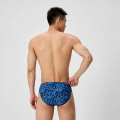 Men's Club Training Printed Brief Blue