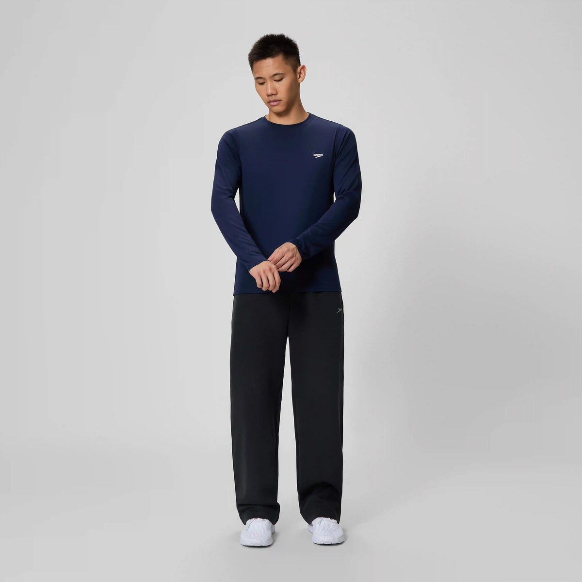 Basic Long Sleeve Swim T-shirt Navy