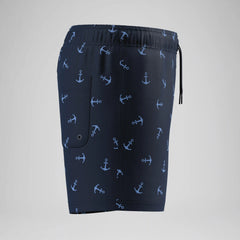 Boys Printed Swim Shorts Navy
