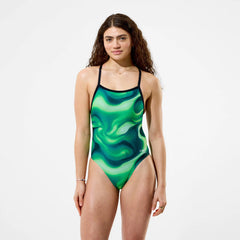 Women's Team Printed Turnback One Piece Green