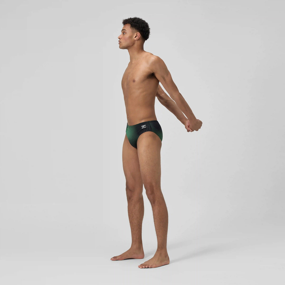 Men's Flow Brief Black/Green