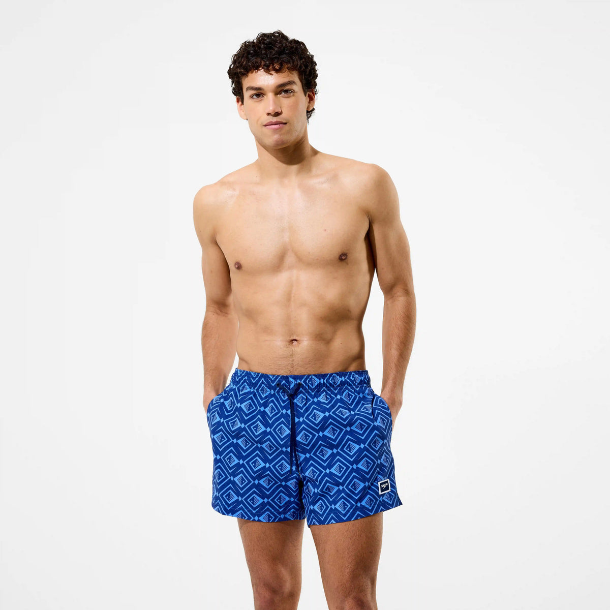 Men's Redondo Edge Printed Swim Shorts Navy