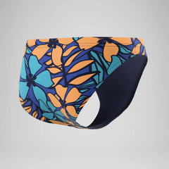 Men's The Speedo Printed Briefs Blue/Yellow