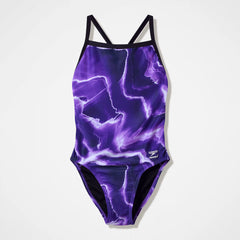 Women's Team Printed Turnback One Piece Purple