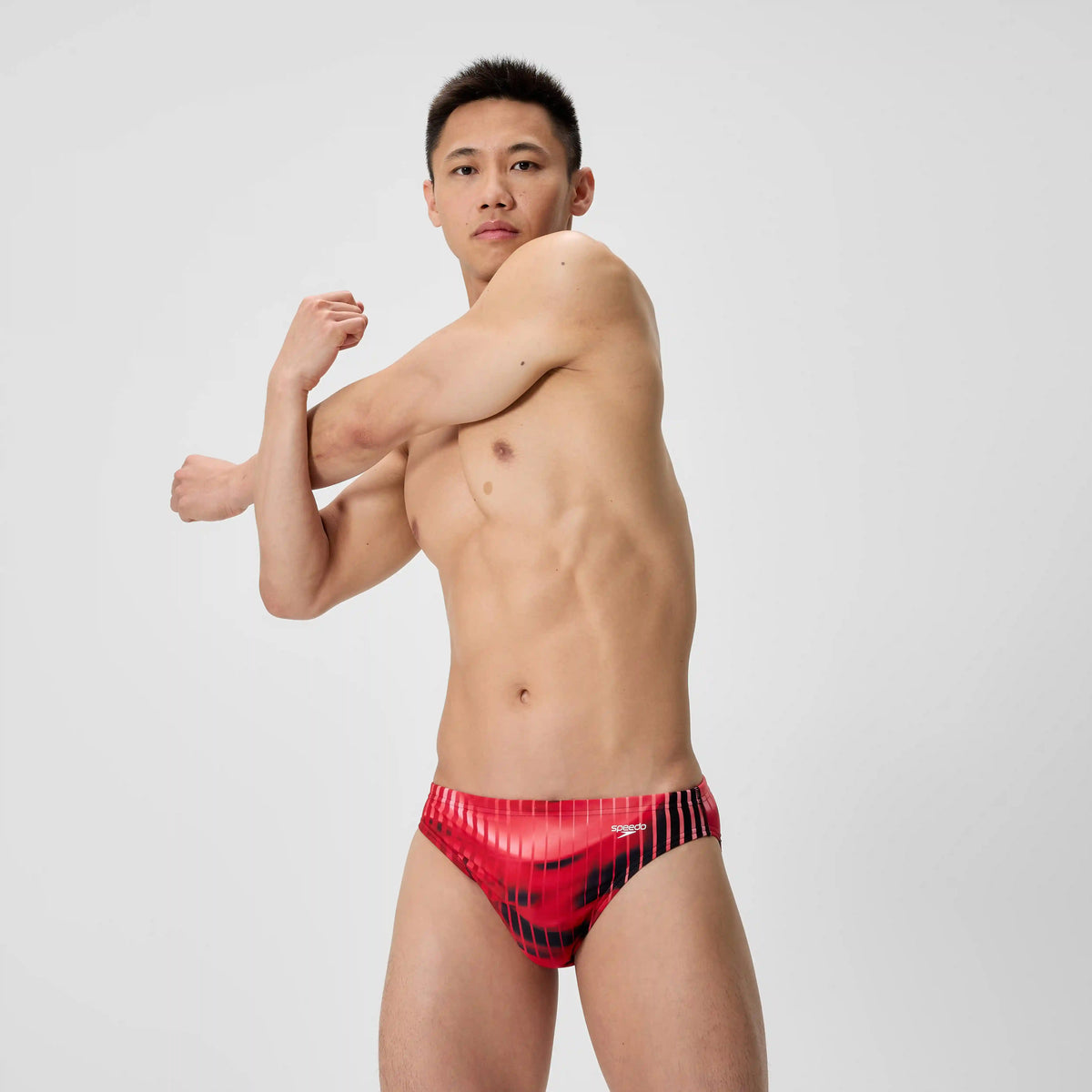 Men's Club Training Printed Brief Red