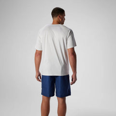 Men's New Easy Short Sleeve Rashguard White