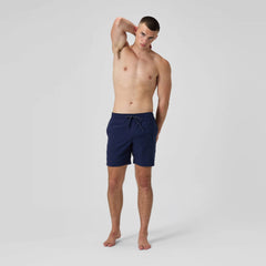 Men's Classic Solid Redondo Edge Volley Swim Trunks Navy