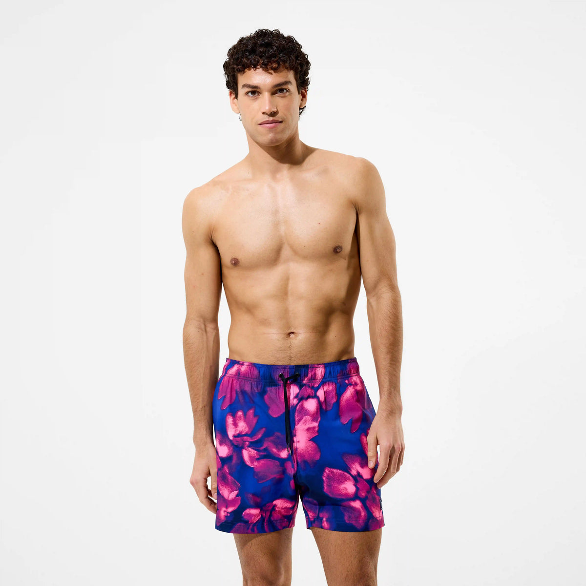 Men's Redondo Edge Printed Swim Shorts Blue/Pink