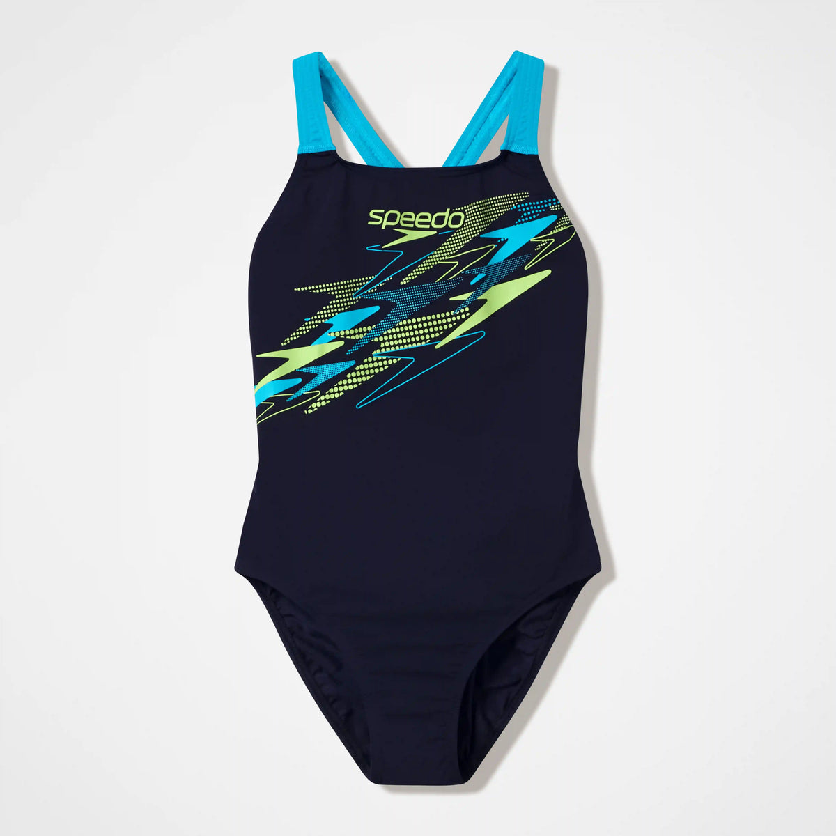 Women's Medley Logo Medalist One Piece Black/Turquoise