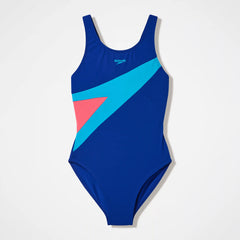 Girls Hyperboom Butterfly Back One Piece Navy/Teal