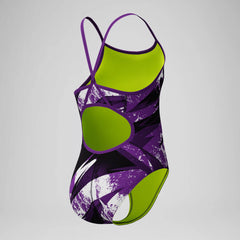 Girl's Bolted Flyback One Piece Black/Red