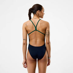 Women's Team EnduranceX V-Back 2.0 Swimsuit Black/Green