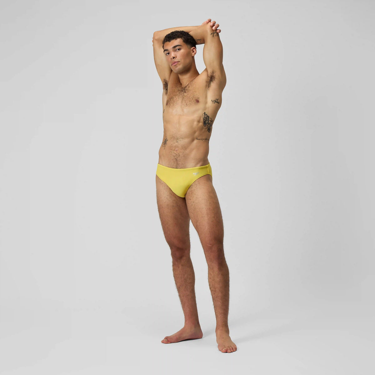 Men's Solid Beachstar Brief Yellow