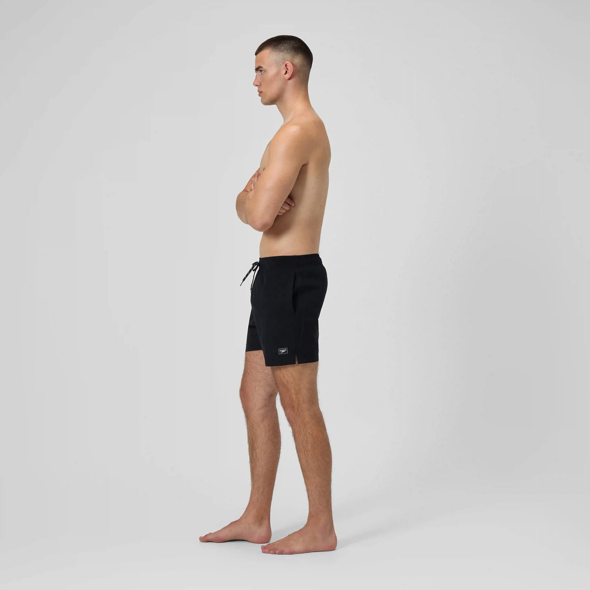 Men's Classic Solid Redondo Edge Volley Swim Trunks Black