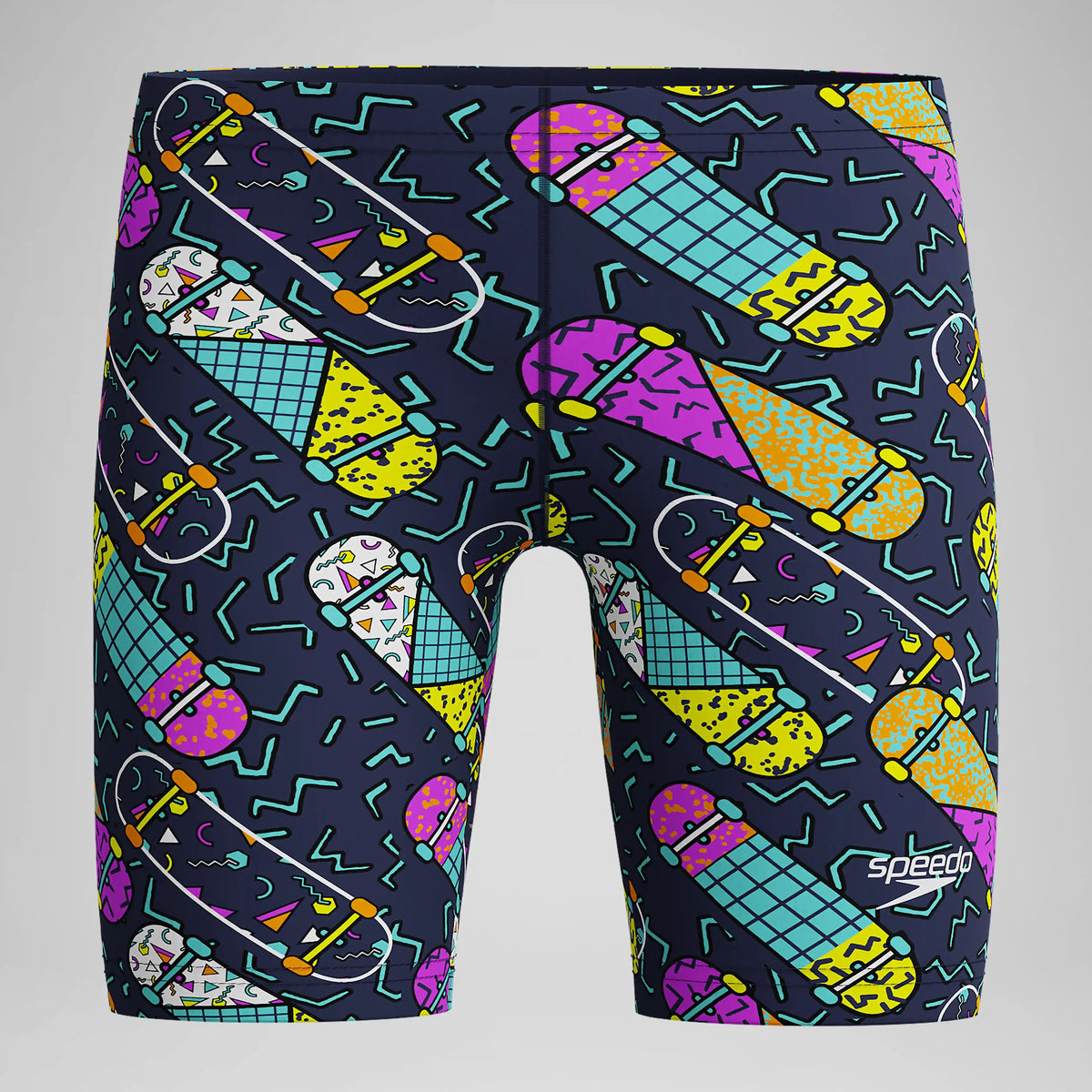 Boys Print Jammer Purple