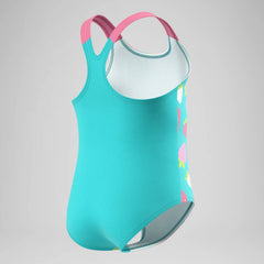 Infant Girls Placement One Piece Turquoise/Pink