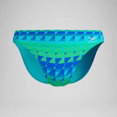 Men's Club Training Printed Brief Green/Blue
