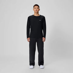Men's Easy Solid Long Sleeve Swim Rashguard Black